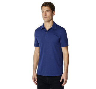 32 Degrees Cool Men's Golf Polo Shirt Short Sleeve Activewear Navy Blue Size XL