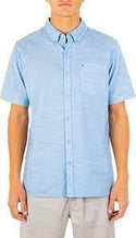Hurley Men's Button Shirt Casual Short Sleeve Regular Fit 100% Cotton Woven New