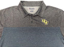 UCF Knights Men's Golf Polo Shirt Champion Short Sleeve Gray Stripes Size Large
