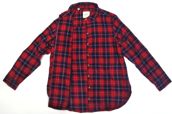 Jachs Girlfriend Women's Plaid Shirt Lightweight Cozy Super Soft Flannel New