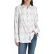 Buy white-gray Jachs Girlfriend Women&#39;s Plaid Shirt Lightweight Cozy Super Soft Flannel New