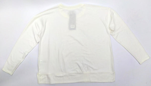 Lucky Brand Women's Jersey Shirt Cozy Ultra Soft Long Sleeve Marshmallow Size L