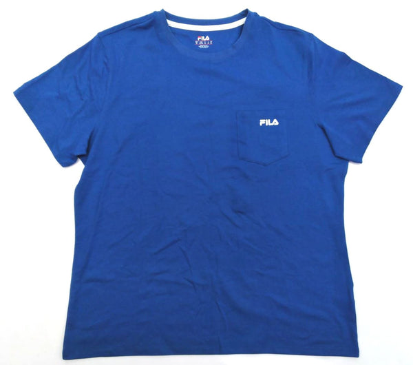 Fila Women's Jersey Short Sleeveless Tee Crew Neck Bright Cobalt Size XL