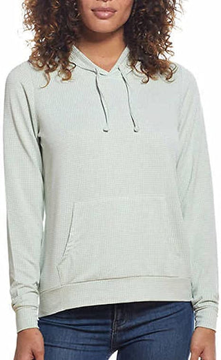 Weatherproof Vintage Women's Hoodie Shirt Regular Gingham Long Sleeve New