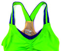 Saucony Women's Top Tank Ruched LX Singlets Technical Acid Green Cobalt XS