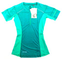 Pearl Izumi Women's Shirt Pursuit Endurance Form Fit Short Sleeve Green Blue M
