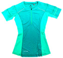 Pearl Izumi Women's Shirt Pursuit Endurance Form Fit Short Sleeve Green Blue M