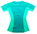 Pearl Izumi Women's Shirt Pursuit Endurance Form Fit Short Sleeve Green Blue M