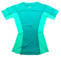 Pearl Izumi Women's Shirt Pursuit Endurance Form Fit Short Sleeve Green Blue M