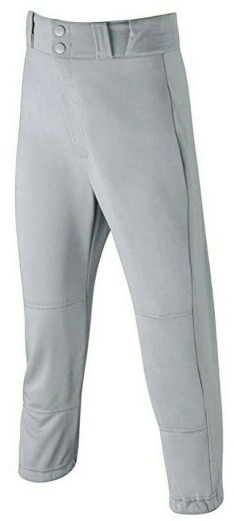Wilson Youth's Baseball Pants Poly Warp Relaxed Piped Grey Black Small New