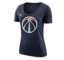 Nike Women's T-Shirt  Washington Wizards Primary Logo Scoop Neck Short Sleeve