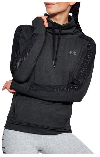Under Armour Women's Sweatshirt Featherweight Fleece Funnel Black X-Small New