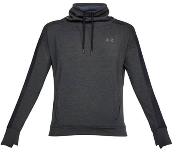 Under Armour Women's Sweatshirt Featherweight Fleece Funnel Black X-Small New