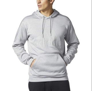 Adidas Men's Hoodie Team Issue Fleece Athletic Pullover Logo Grey Size 2XL