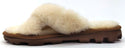 Dearfoams Women's Clog Slippers Indoor Outdoor Memory Foam Faux Fur Tan Size 6