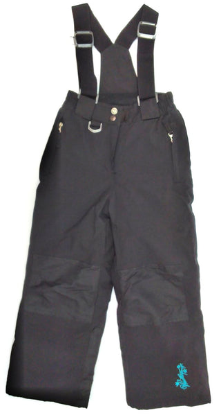 Weatherproof 32 Degree Children's Winter Pants Snow Bib Ski Black XS 5/6 New