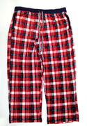 Nautica Women's Pajama Sleepwear Fleece Set Plaid Red White 2 Piece Size XXL