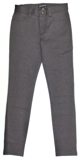 DKNY Women's Ponte Pants Regular Slim Leg Grey Houndstooth Size X-Small New