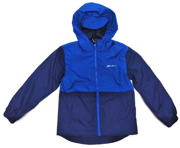 Eddie Bauer Boy's Kids Jacket Lightweight Lone Peak 3in1 Hooded Navy Blue New