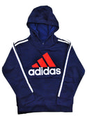 Adidas Youth Tech Hoodie Unisex Long Sleeved Fleece Pullover New with Tags