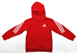 Adidas Youth Hoodie Sportswear Future Icons 3 Stripes Pullover Red Size 7 New