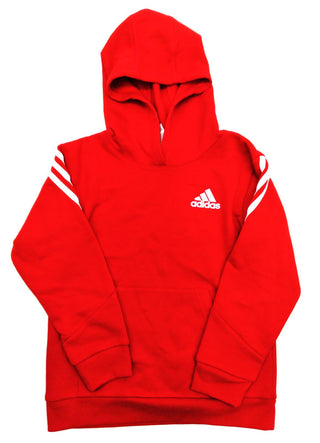 Adidas Youth Hoodie Sportswear Future Icons 3 Stripes Pullover Red Size 7 New