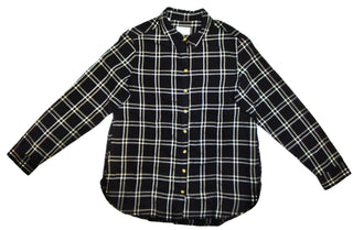 Jachs Girlfriend Women's' Plaid Shirt Super Soft Flannel Side Pockets New