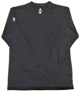 Easton Men's Baseball Jersey Spirit Long Sleeve Crew Neck Black Adult Size Small