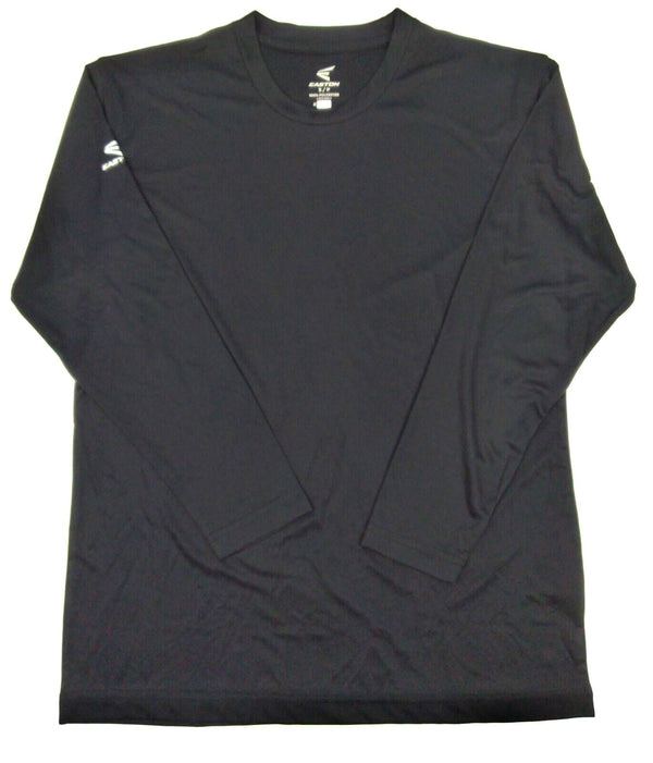 Easton Men's Baseball Jersey Spirit Long Sleeve Crew Neck Black Adult Size Small