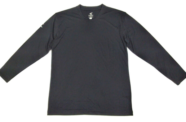 Easton Men's Baseball Jersey Spirit Long Sleeve Crew Neck Black Adult Size Small