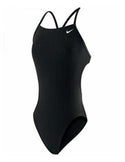 Nike Women's Swimsuit Poly Core Solid Cut-Out Tank One Piece