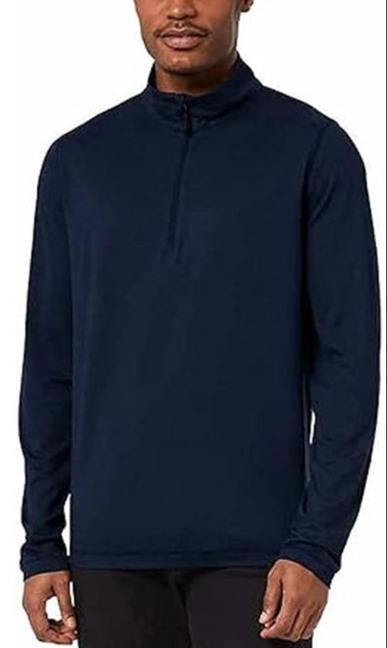 32 Degrees Heat Men's Pullover Shirt Quarter Zip Long Sleeve Stand Up Collar New
