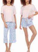 Honeydew Women's Pajama Set Super Soft Jersey 3-Piece 1468107 New