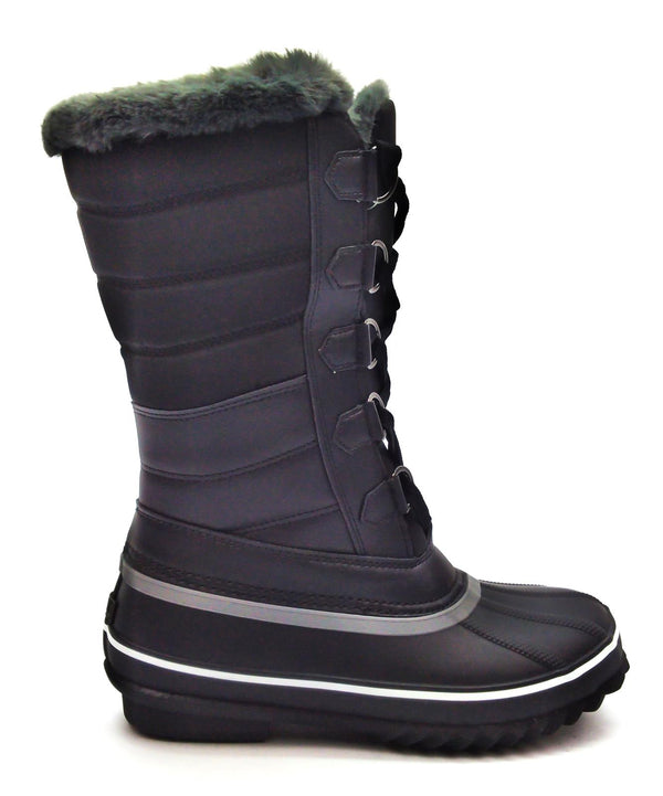 Womens Winter Boots JBU By Jambu Sabine Water Resistant Snow Boots Black 8 New