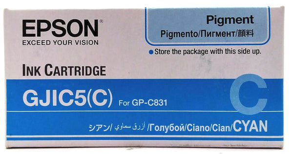 Lot of 450 Genuine Epson ColorWorks GP-C831 Printer Ink Cartridge Cyan