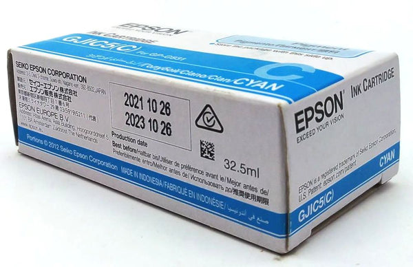 Lot of 450 Genuine Epson ColorWorks GP-C831 Printer Ink Cartridge Cyan