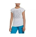Lot of 30 Adidas Girl's T-Shirt Graphic Short Sleeve Tee White Medium 10/12 New