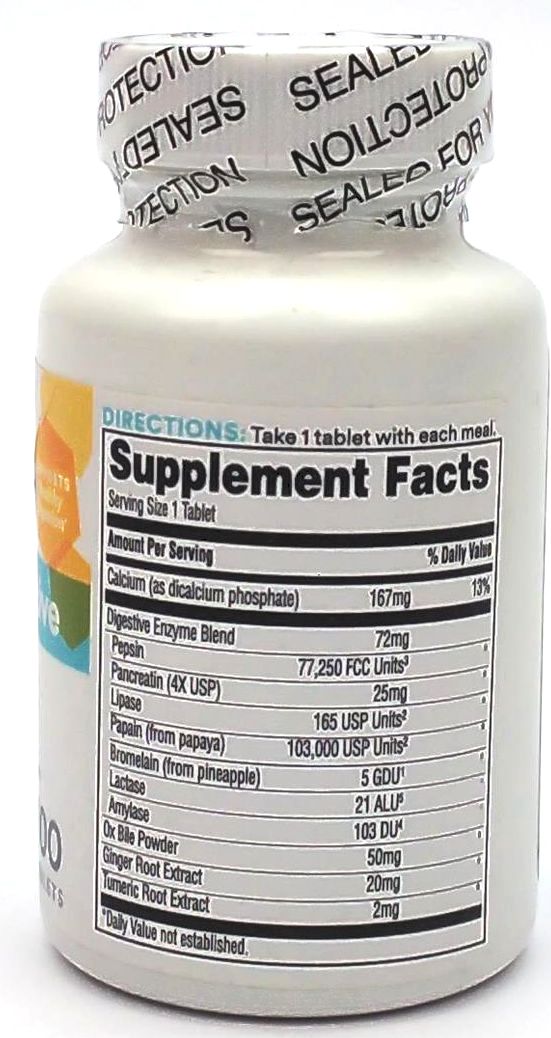 365 Whole Foods Market Dietary Supplement Daily Digestive Formula 100 Tablet