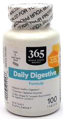 365 Whole Foods Market Dietary Supplement Daily Digestive Formula 100 Tablet