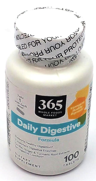 365 Whole Foods Market Dietary Supplement Daily Digestive Formula 100 Tablet