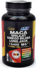 Organic Cadane Dietary Supplement Maca Shilajit Ginkgo Biloba Long Jack 180 Ct