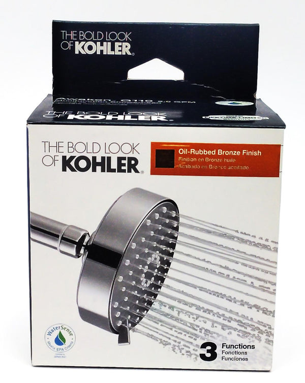 Kohler Awaken Multifunction Shower Head 2.0 GPM Oil-Rubbed Bronze K-72419-2BZ