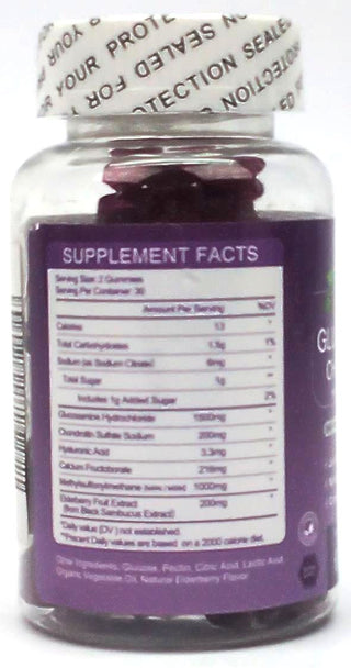 Mulittea Gummies Supplement Joint Support Glucosamine Chondroitin 60 Gummies