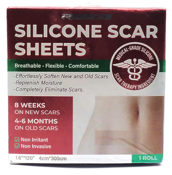 Silicone Scar Sheets Scar Tape for Keloid C-Section Acne 1.6"x 120"  - 3M Roll