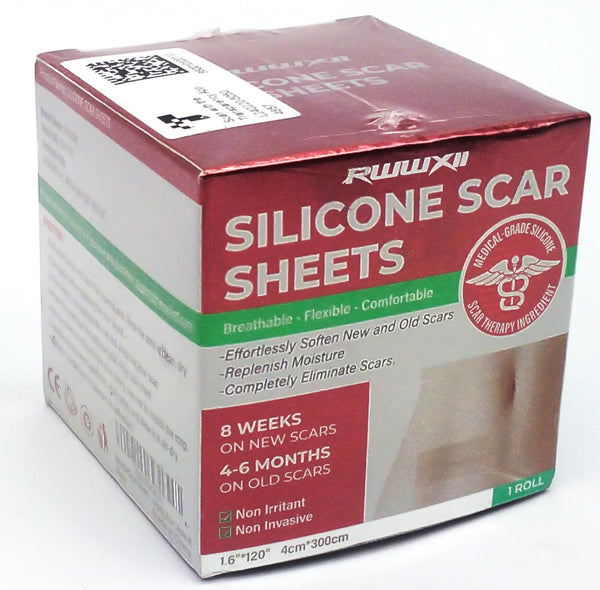 Silicone Scar Sheets Scar Tape for Keloid C-Section Acne 1.6"x 120"  - 3M Roll