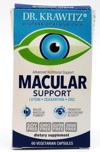 Macular Support with Lutein Zeaxanthin Zinc 60 Vegetarian Capsules