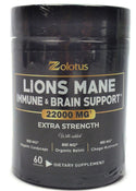 Zolotus Lions Mane Immune and Brain Support 22000mg Extra Strength - 90 Capsules