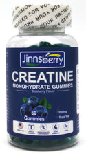 Creatine Monohydrate Gummies 5000mg Blueberry Muscle Growth Supplement - 60 Ct