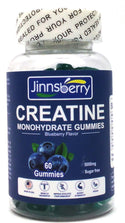 Creatine Monohydrate Gummies 5000mg Blueberry Muscle Growth Supplement - 60 Ct