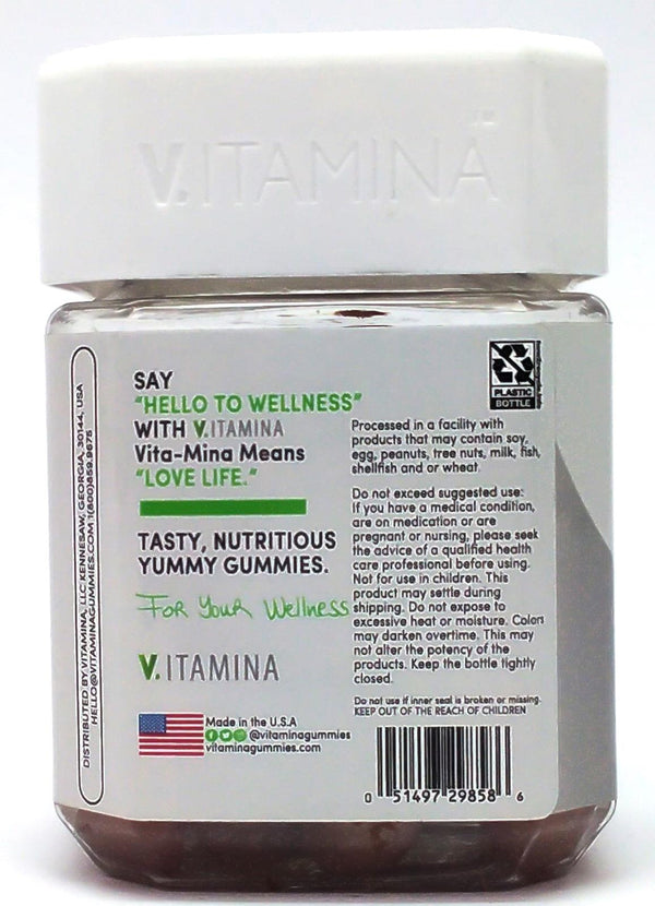 Vitamina Vitamin Gummies Beauty Multi + Collagen Supports Skin Health - 60 Count